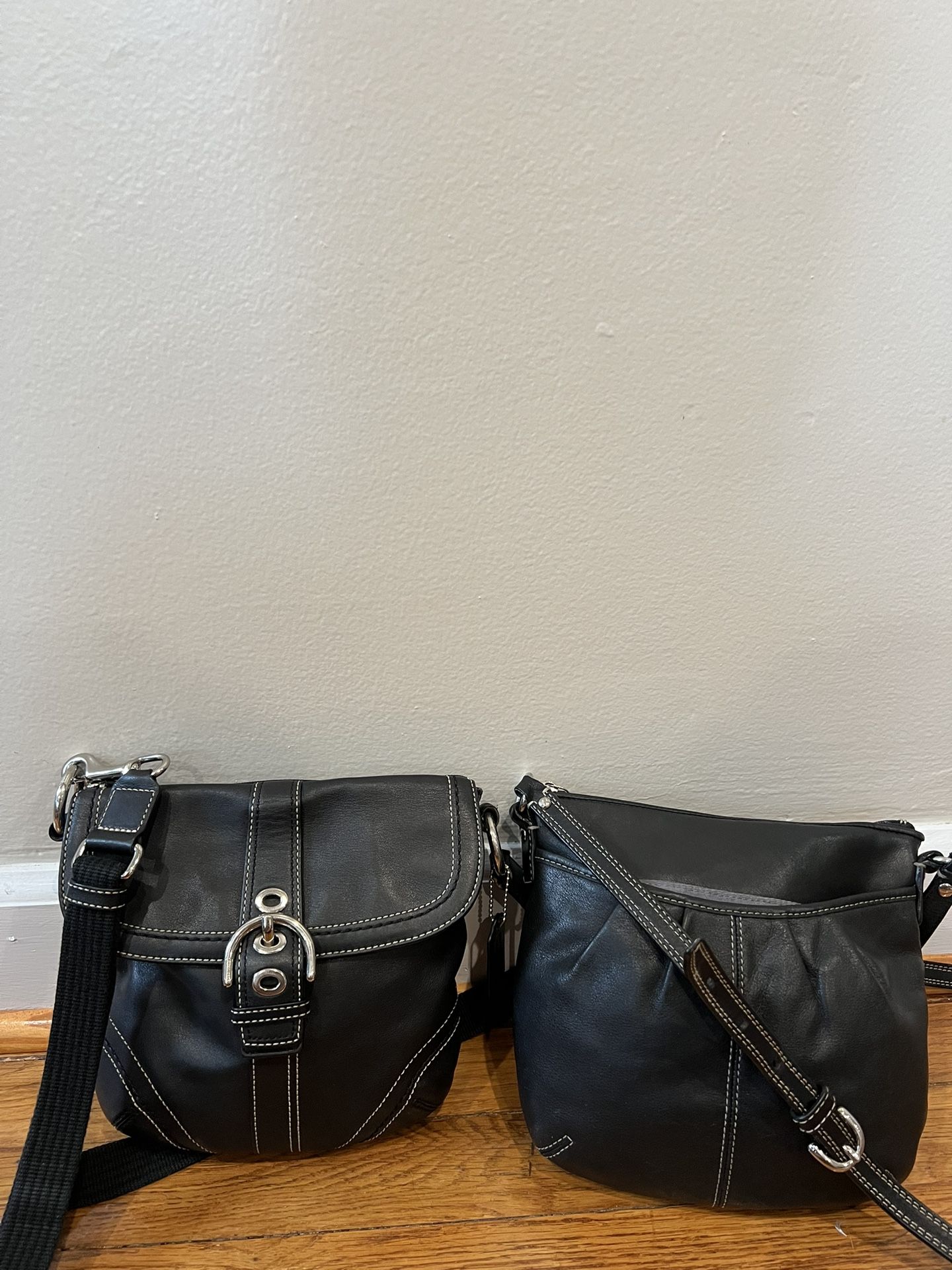 Vintage Coach Soho Buckle and Pocket Crossbody bags