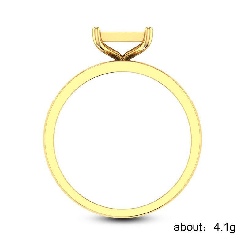 "Refine Square Zircon Luxury Princess Fashion Square Rings for Women, EVGG1263
 
  