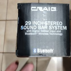 Craig 29 Inch Stereo Sound Bar System 