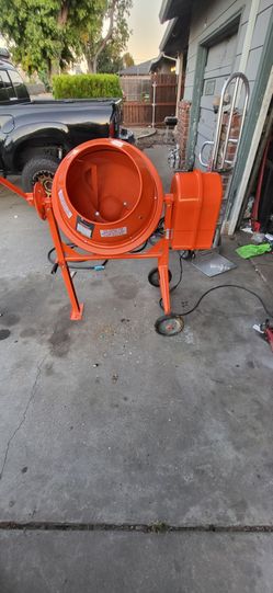 3-1/2 cu. ft. All-Steel Cement Mixer, 1/3 HP, 36 RPM, 15 in. Drum