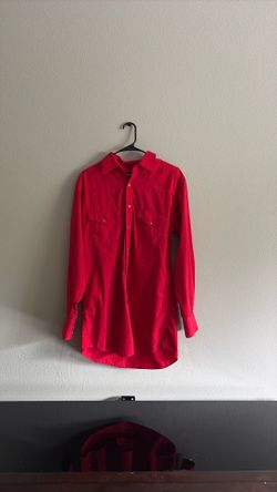 Red Cowboy shirt Size M