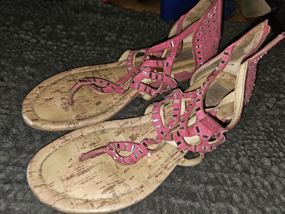 Womens Pink Sandals