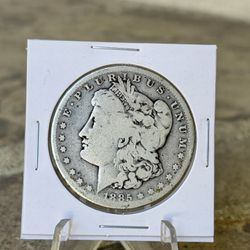 1885 - S Morgan Silver Dollar Coin