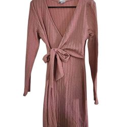 Pink Wrap Dress M