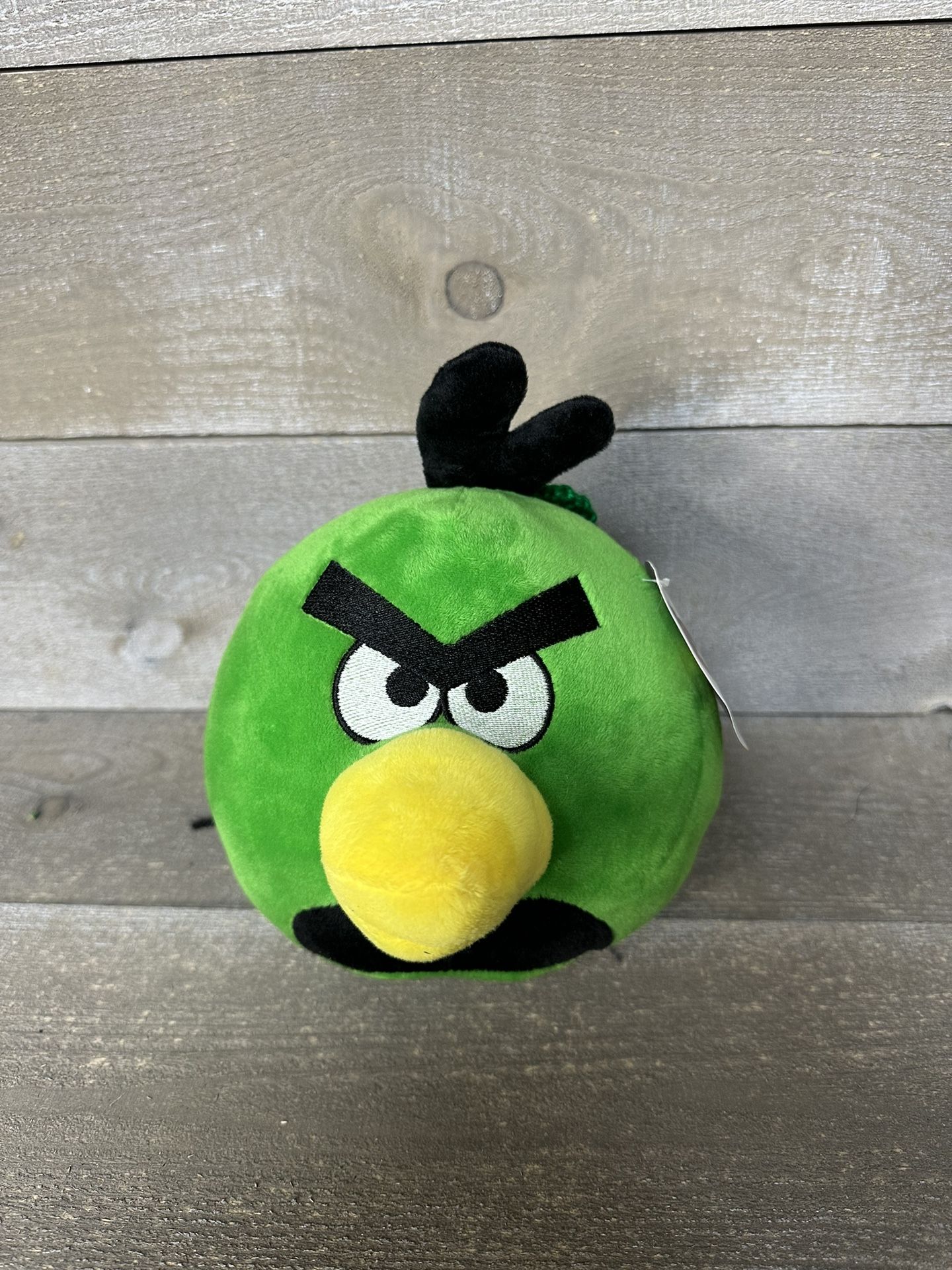 Jamaican Green Angry Bird with Hat 7 1/2” Plush “One Love” New With Tags