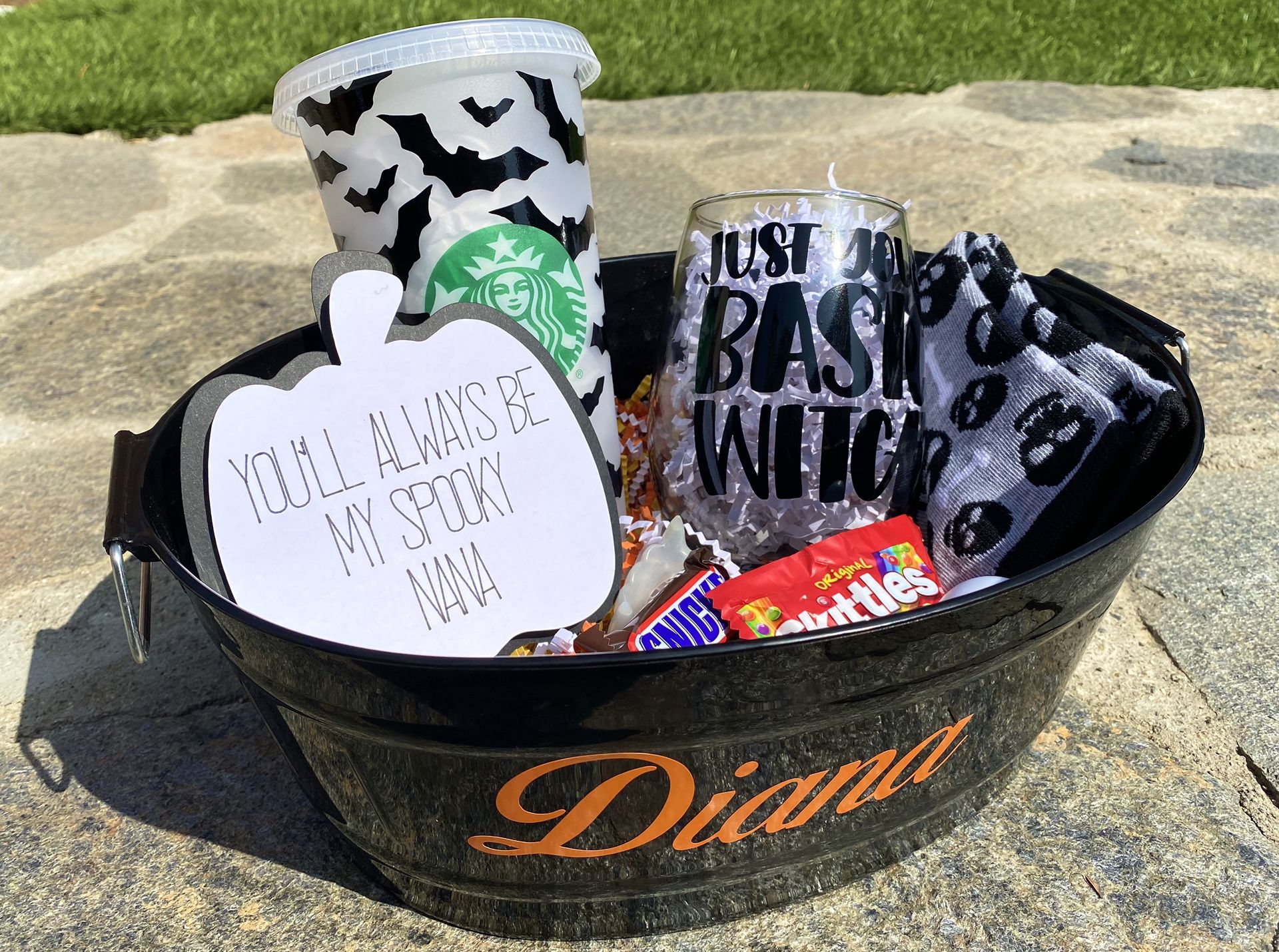 Custom Halloween spooky baskets