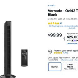 Brand New In The Box Vornado Tower Fan 