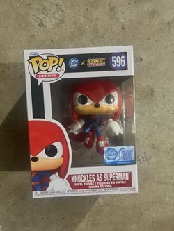 Knuckles as Superman #596 Funko Pop DC x Sonic the Hedgehog Target Exclusive