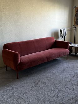 Blu Dot Tomato Velvet 87” Puff Puff Sofa for Sale in Los Angeles, CA -  OfferUp