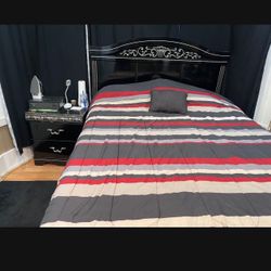 3 PIECE BED SET (BLACK)