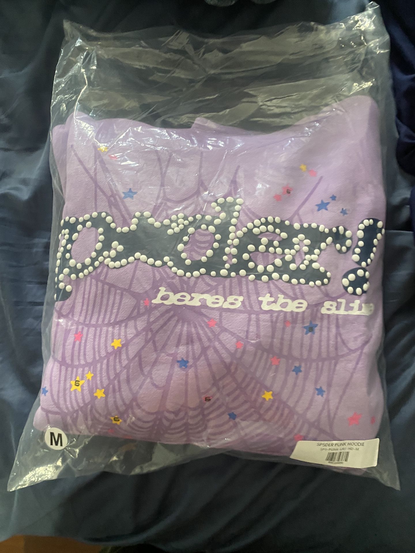 Sp5der Acai Hoodie Purple