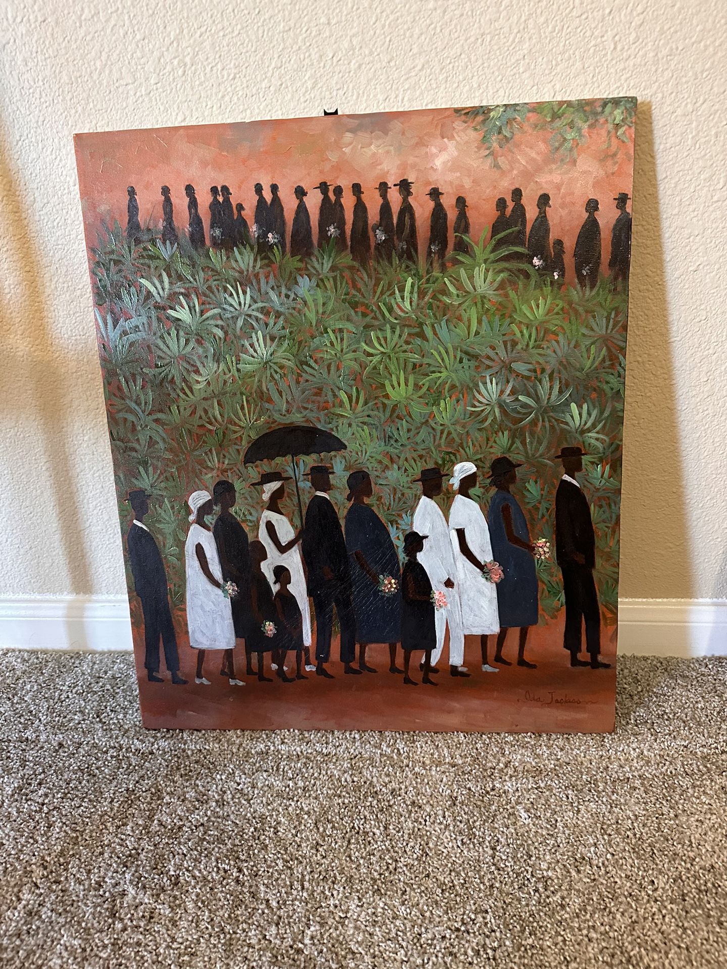 Painting by Ida Jackson “Funeral Procession”