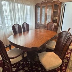 Dining Set, China Cabinet, and Server
