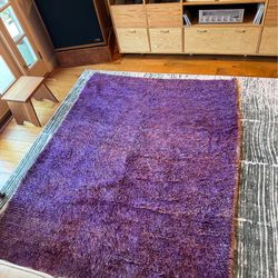 Handmade Moroccan Boucherouite Rug
