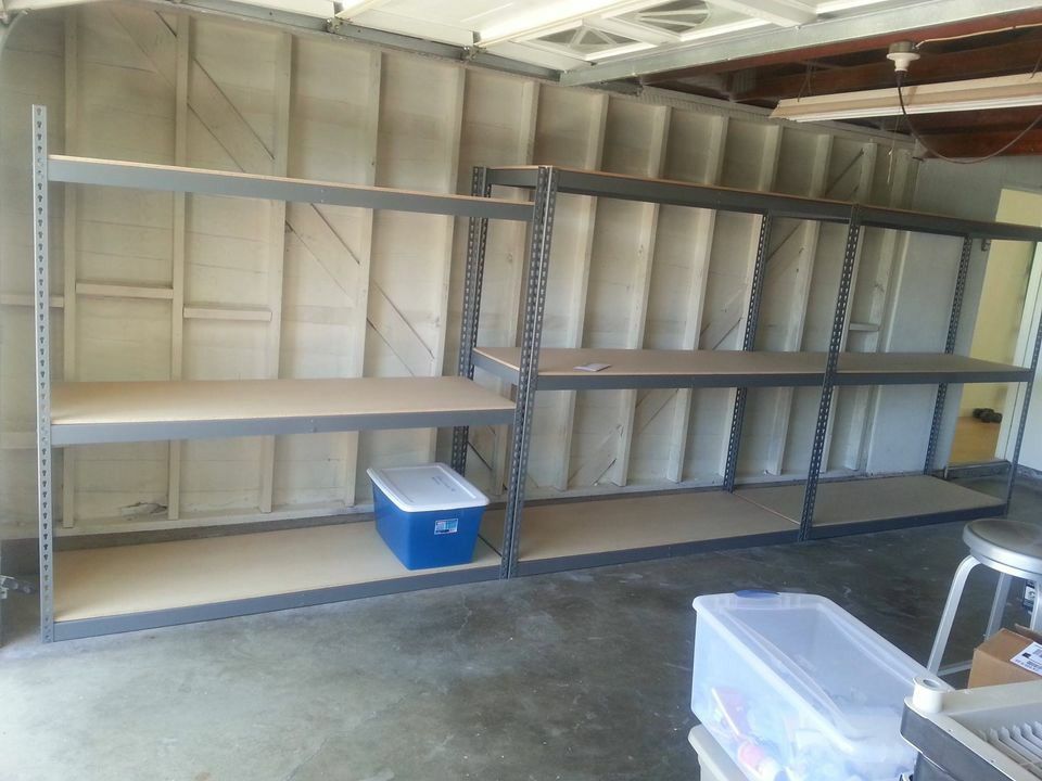 Garage Shelving 72 in W x 24 in D New Boltless Industrial Warehouse Commercial Storage Racks Stronger Than Homedepot Costco Lowes Delivery Available 