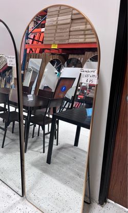 Arch Full-Length Floor Mirror Gold Frame