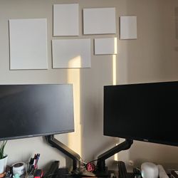 Dual Monitors Plus Mounting Arm