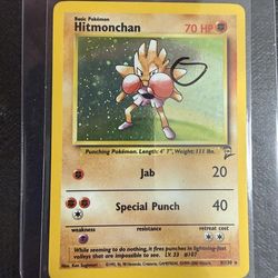 Pokemon, Hitmonchan - Base Set 2 (Holo)