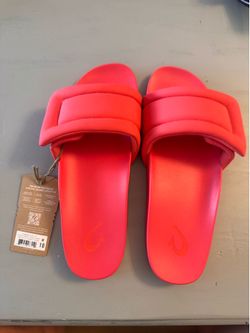 New olukai red slides- size 10