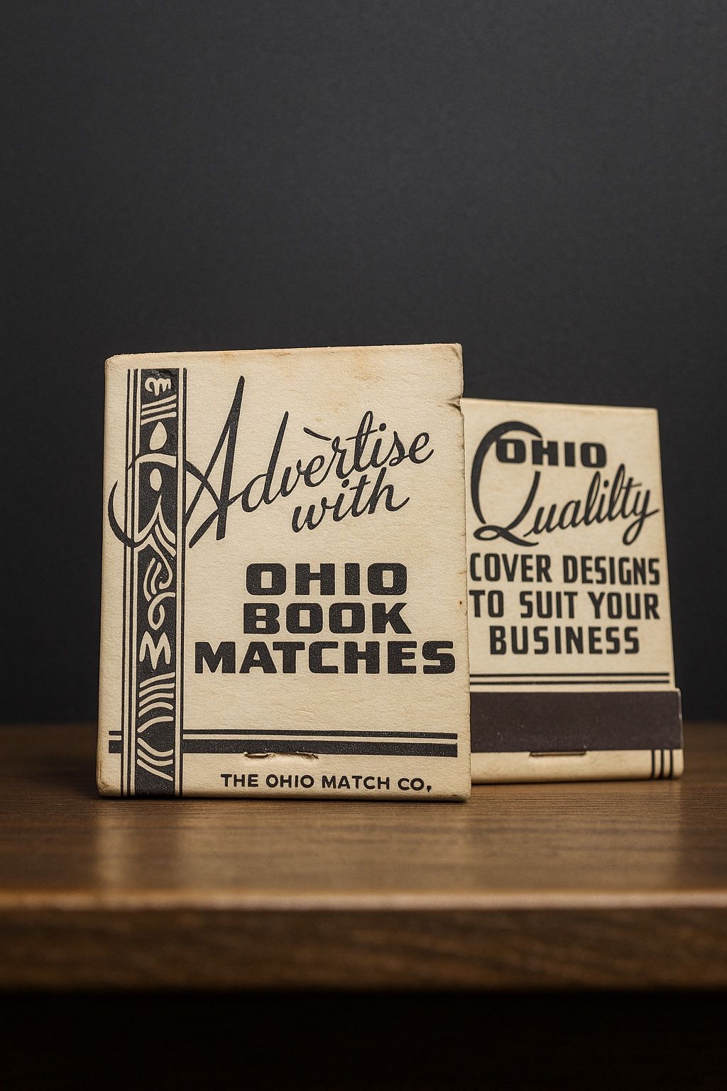 Ohio Book Matches Matchbook Vintage c. 1938 To 1945, Unused, Unstruck