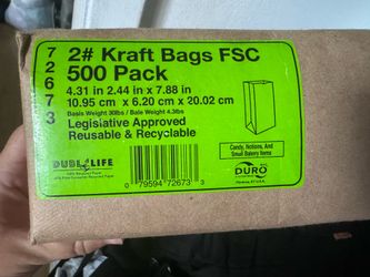 Kraft brown paper lunch bags