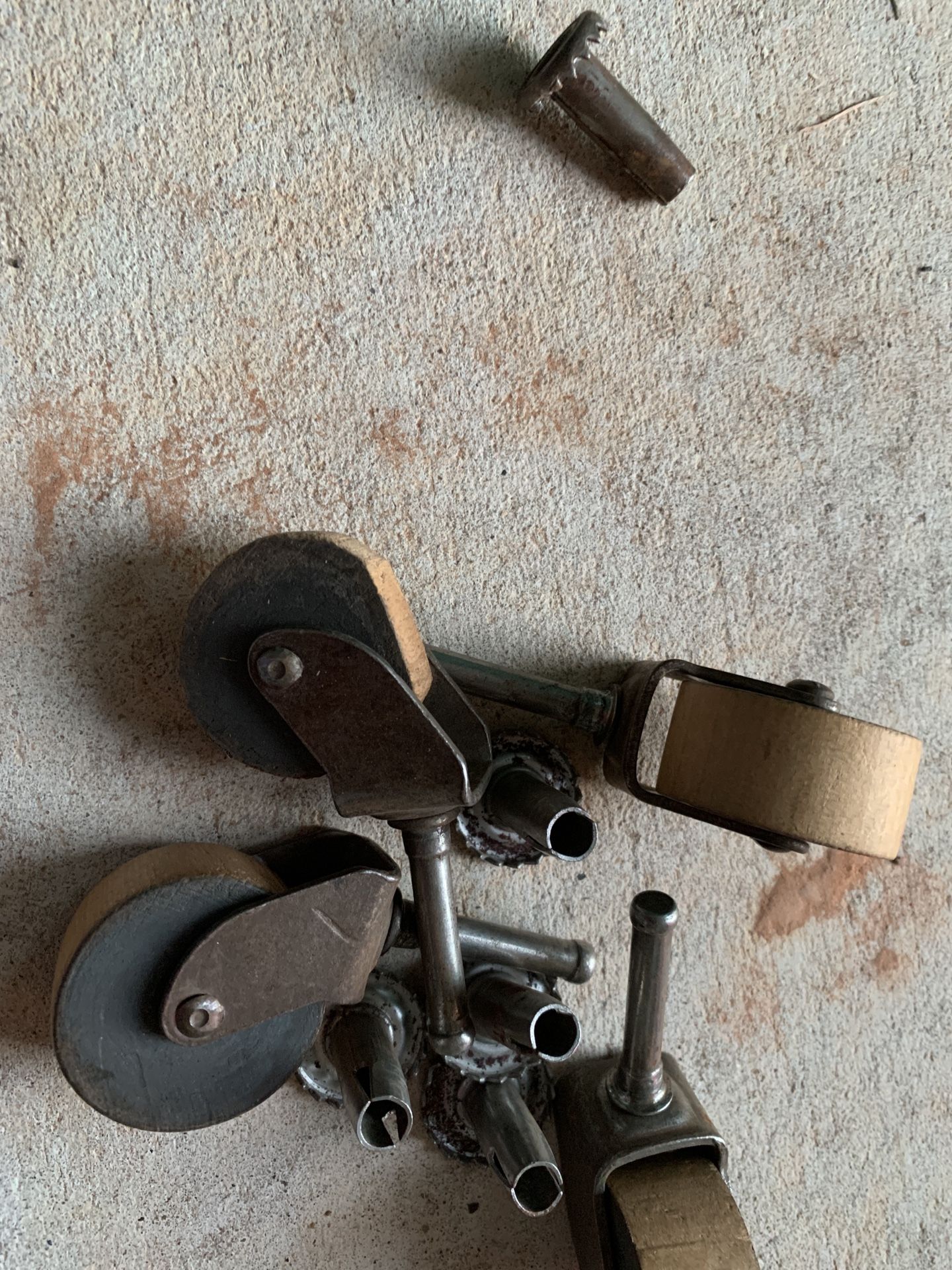 Vintage Wood Caster Wheels Lot 4