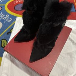 Charles Jourdan Fur Boots