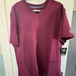 Dickies - Burgundy Scrub Shirt - SIZE XL (NWT)