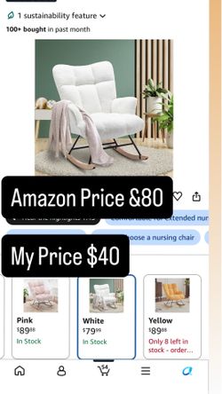 Fabric Rocking Chair