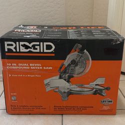 RIDGID 10in Dual Bevel Compound Miter Saw R4113