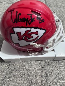WILLIE GAY JR. SIGNED Autograph KANSAS CITY CHIEFS SPEED MINI HELMET JSA COA