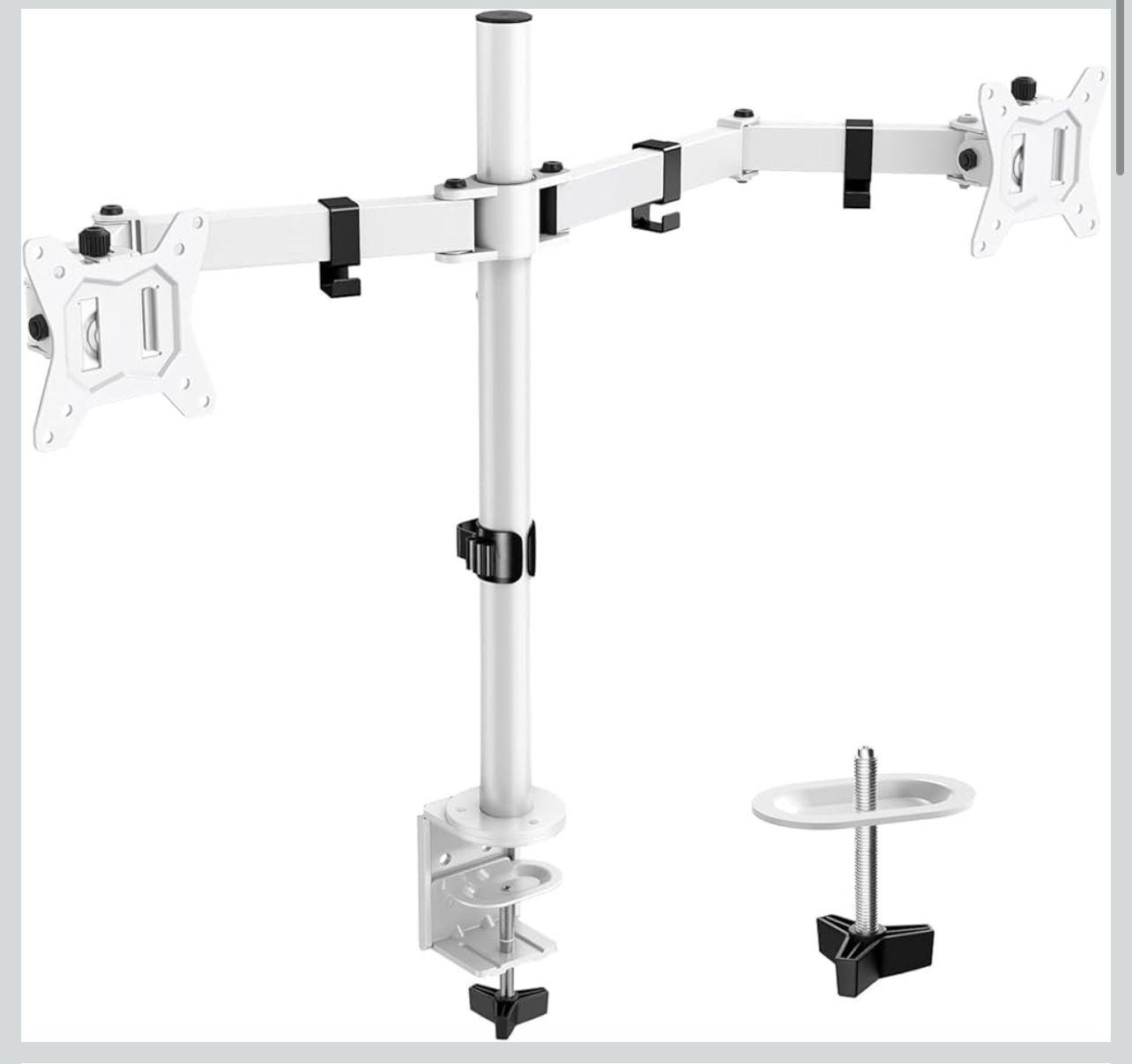 (Brand New )Fully Adjustable Dual Monitor Mount, Up To 32 In