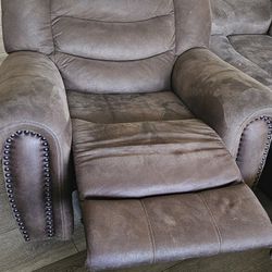 Sofa And Love Seat Leather Set Brown 
