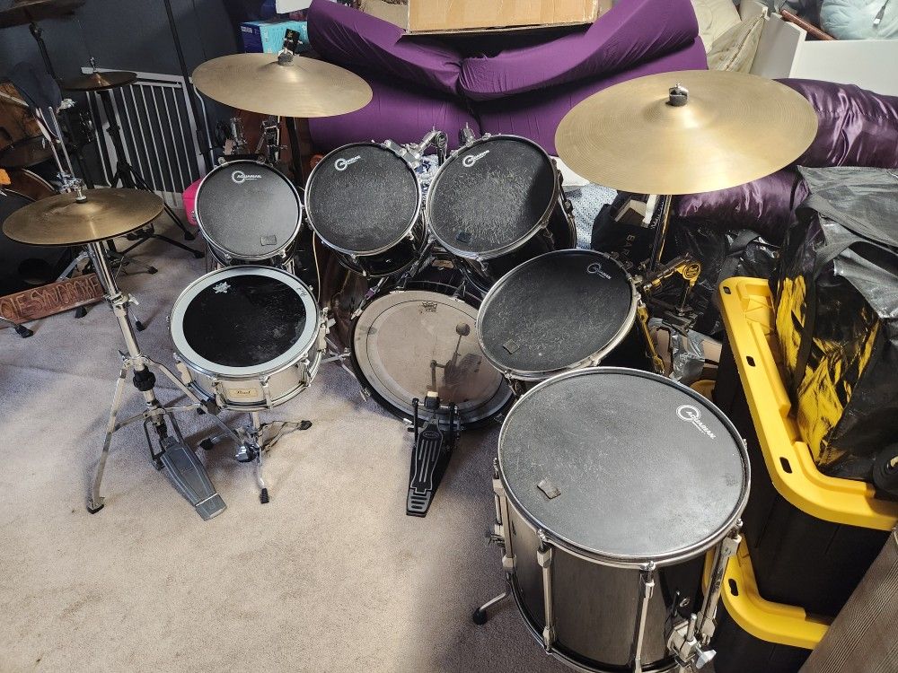 7 Piece Drum Set