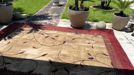 Alfombra 12’x7’/ Área Rug 12’x7’. Used but clean in good condition.