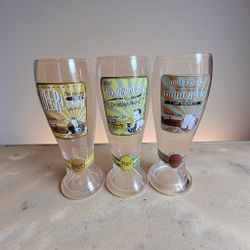 Set Of 3 Pilsner Beer Glass
