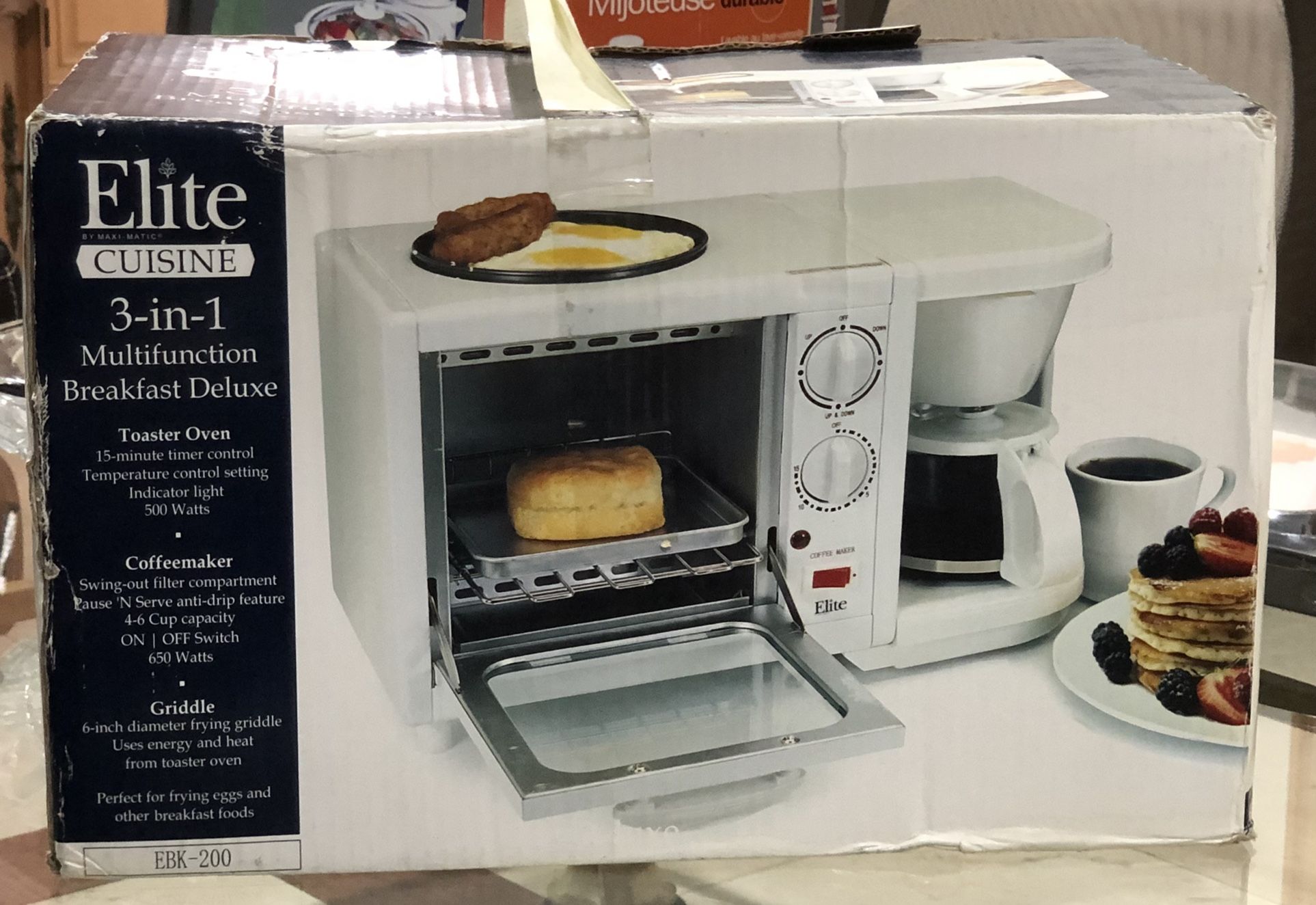 Elite Cuisine 3- In -1 Multifunction breakfast deluxe