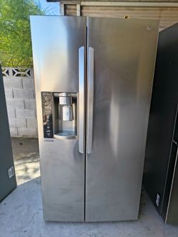 LG Refrigerator stainless steel side by Side