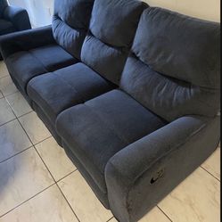 Blue 3 Seat Couch 