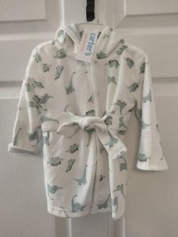 Carters Dinosaur Bath Robe 0-9 Months