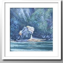 Mushroom Rock Original Oil Painting 