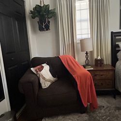 Large Brown Cushion Armchair (Offering 20% Off Until 10/31/25)