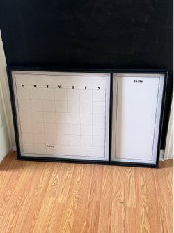 Large Dry Erase Monthly Calendar & To-Do Board