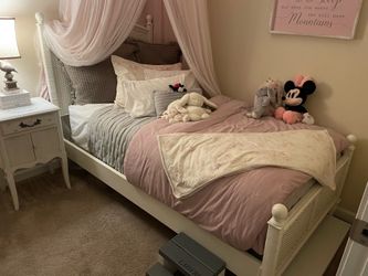 White twin xl bed and mattress. $300