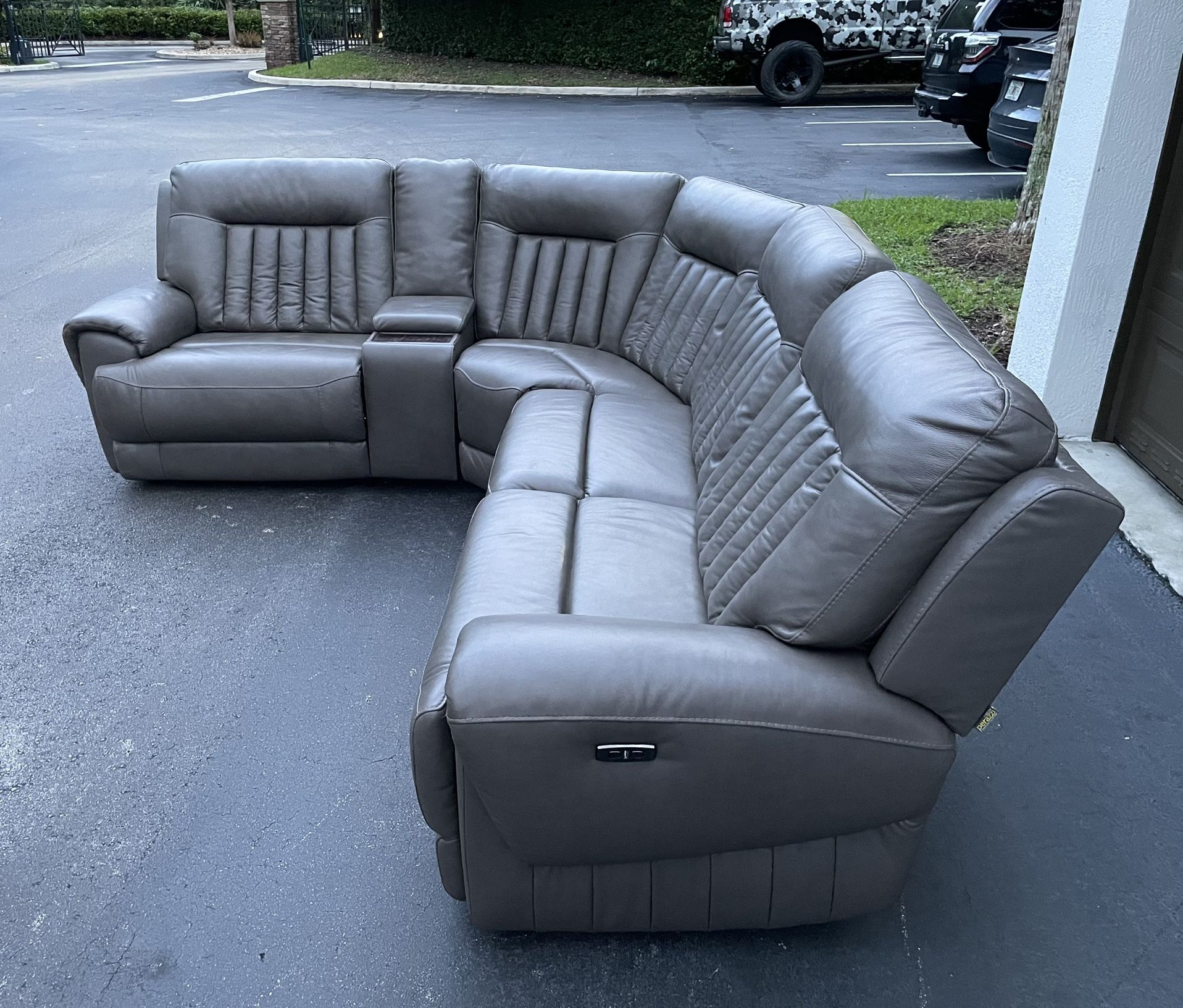 🛋️ Sectional Couch/Sofa - 2 Recliners - Gray - Perazzi - Delivery Available 🚛