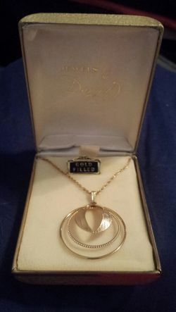 Dansal Vintage 12k Gold Filled Necklace & Charm