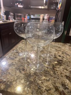 Princess House crystal wine glasses