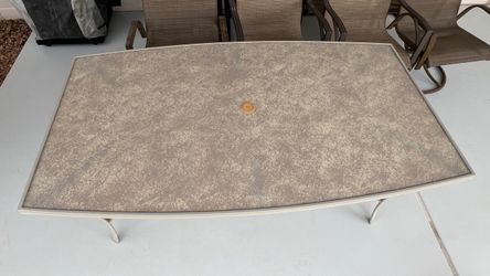 Patio table with 8 chairs