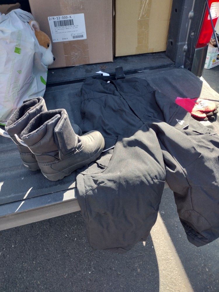 Toddler Girl Boots And Snow pants