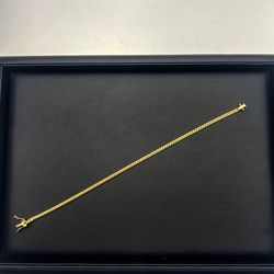 Brand New 10k yellow gold Cuban bracelet 8.5" bracelet 3mm wide